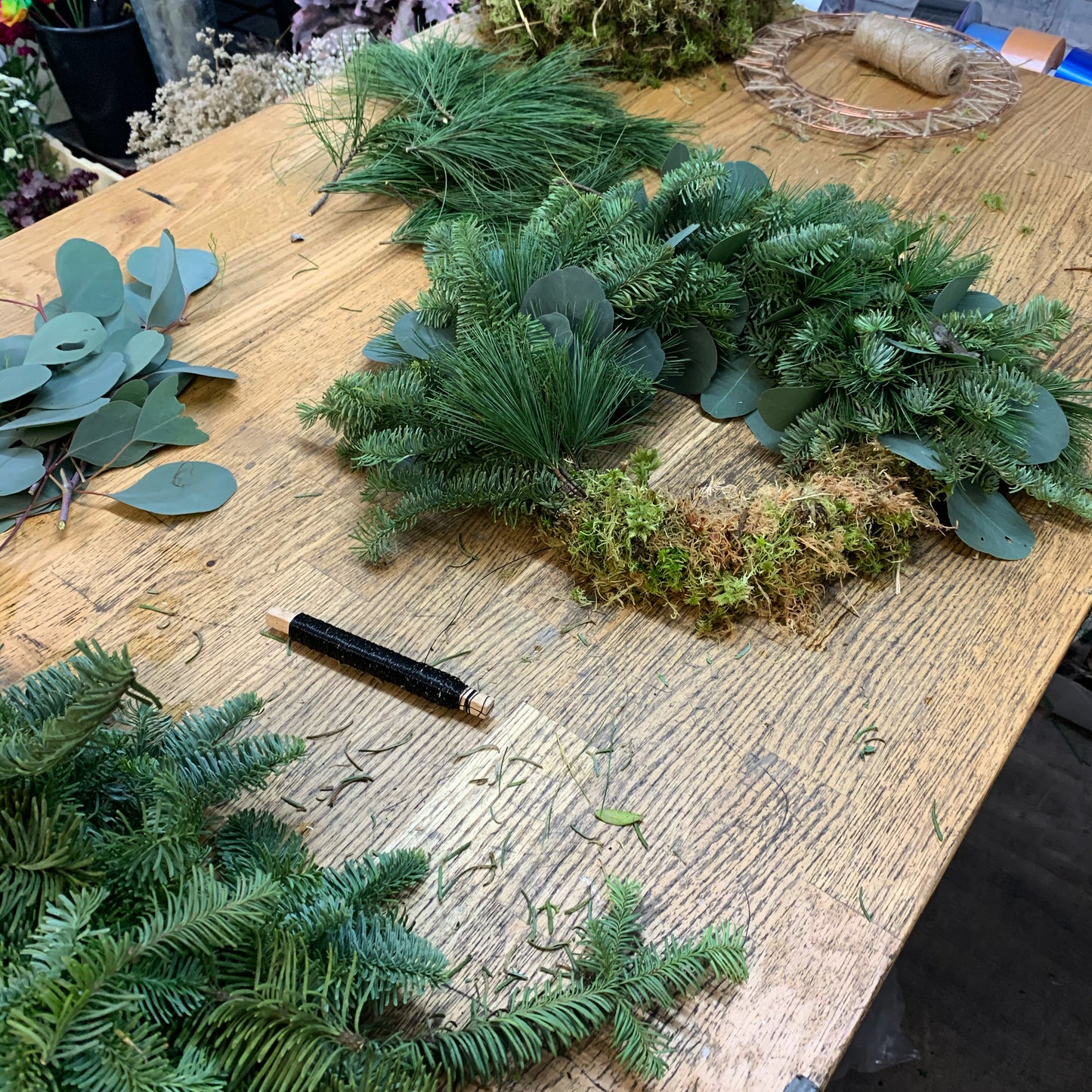 Wreath workshop at the Lyric Rooms - Ashby Tuesday 1st December