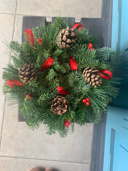Christmas Grave wreath