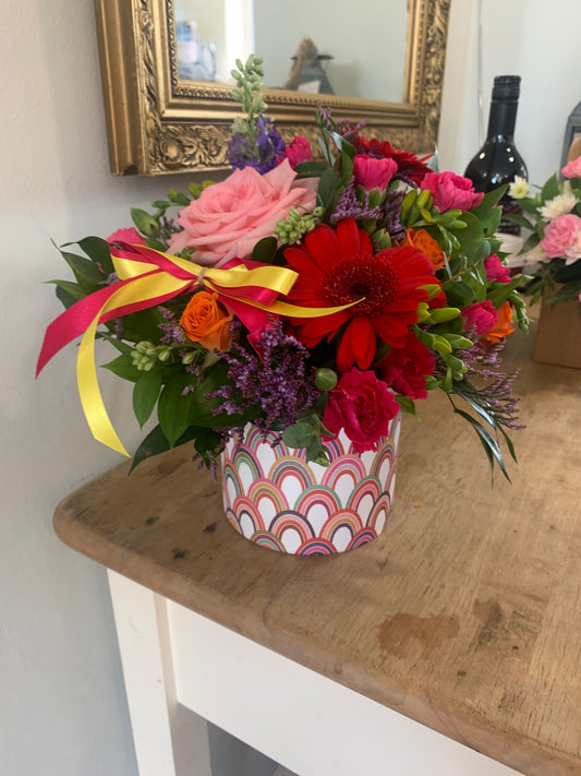 Bright rainbow thank you gift